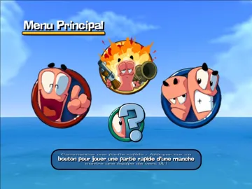 Worms 3D screen shot title